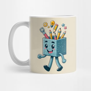 Square head cartoon Mug